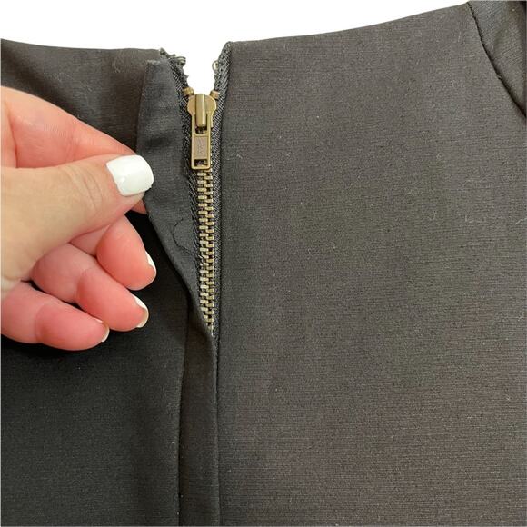 Tahari Black Off the Shoulder Pleated Neckline Dress - Picture 10 of 11